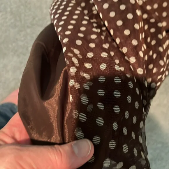 Beautiful brown and white polka dot dress - Picture 3 of 5